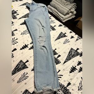 High rise crop jeggings